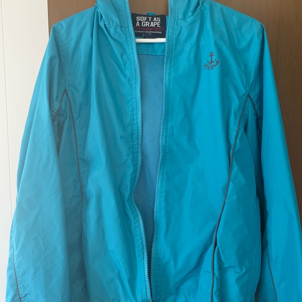 Size Small Light Blue Medium Weight Rain Jacket